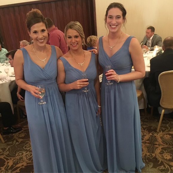 WORN ONCE - Bridesmaid Dress in Cornflower Blue - Picture 4 of 14